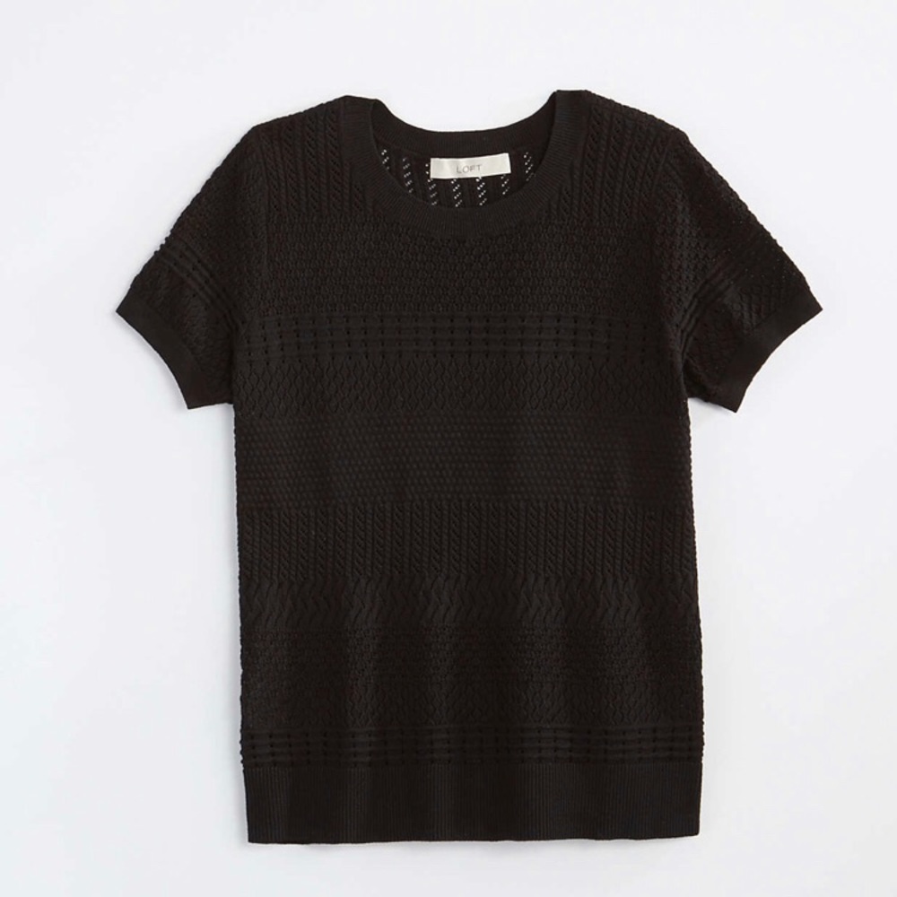 NWT LOFT‎ Women's Stitched Sweater Tee